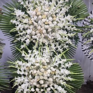 تاج گل گرد دو طبقه کد NS78